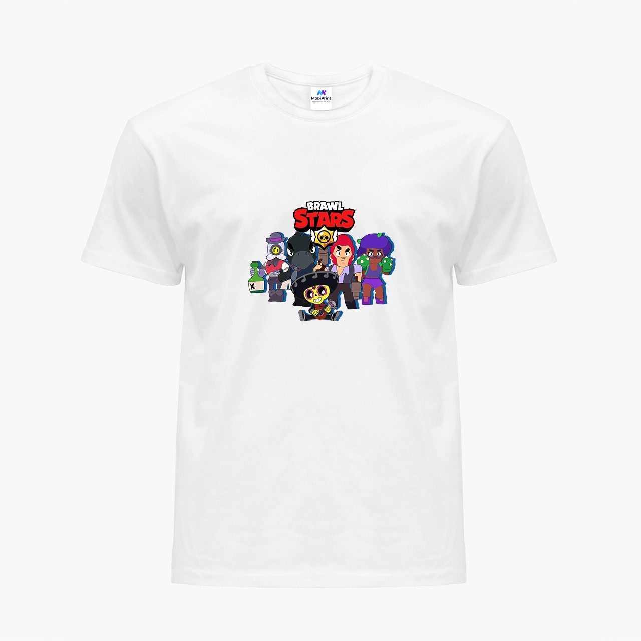 

Детская футболка Бравл Старс Все герои (Brawl stars All heroes) (9224-1004) 158-164 см Хлопок Белый