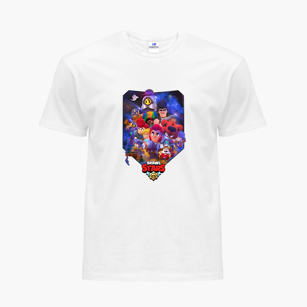 

Детская футболка Бравл Старс Все герои (Brawl stars All heroes) (9224-1003) 134-140 см Хлопок Белый