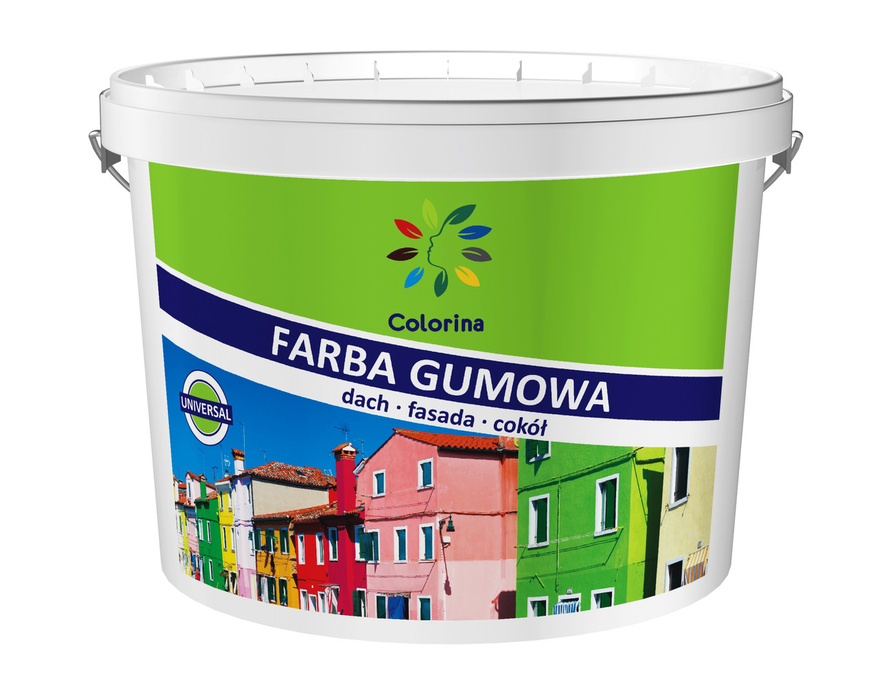

Краска резиновая для крыш Поликолор Colorina 3.6 кг белая