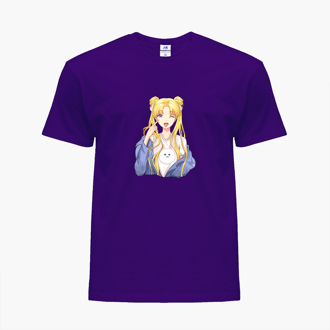 

Детская футболка для девочек Сейлор Мун (Sailor Moon) (25186-2925-22) 134-140 см Хлопок Фиолетовый