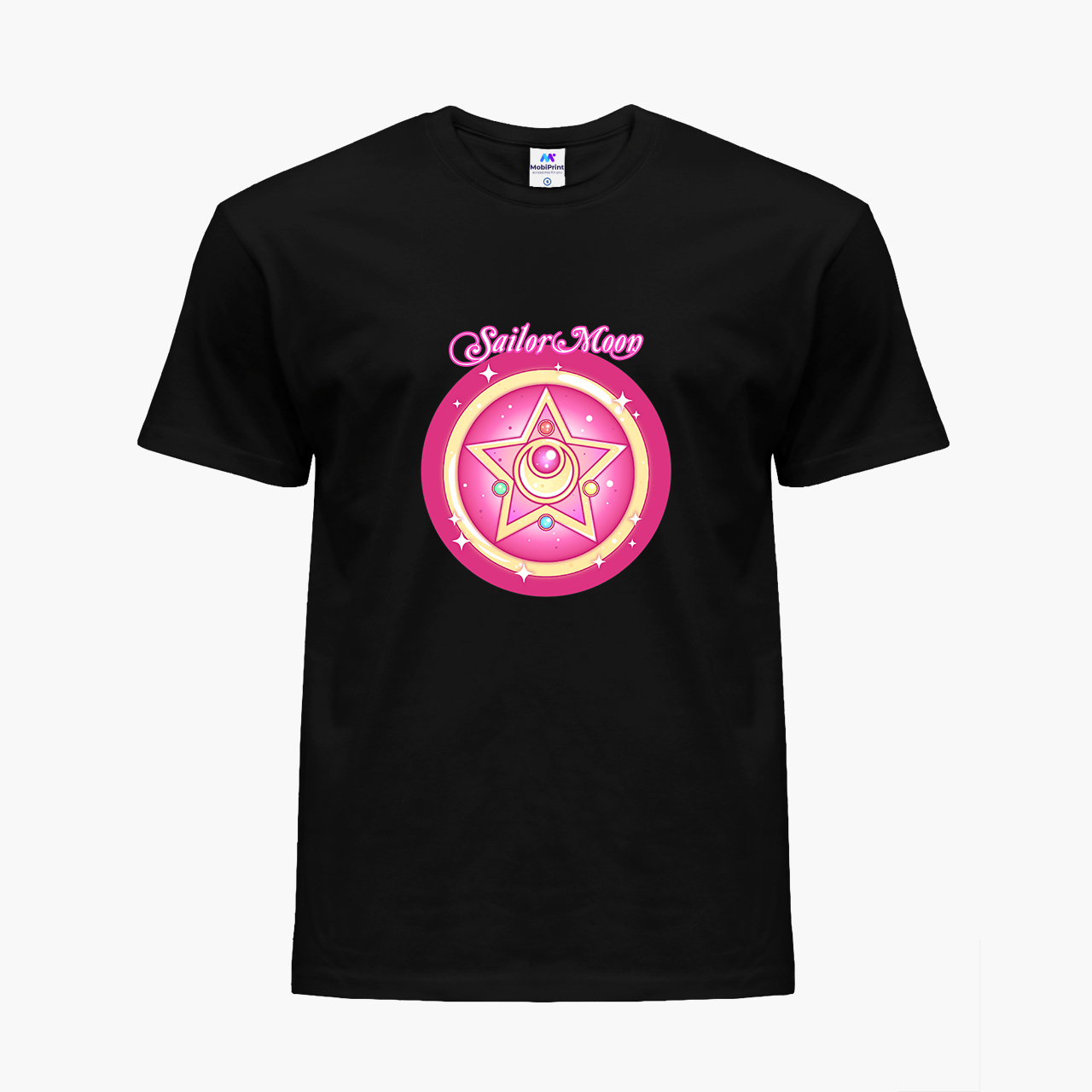 

Детская футболка для девочек Сейлор Мун (Sailor Moon) (25186-2918-10) 134-140 см Хлопок Черный