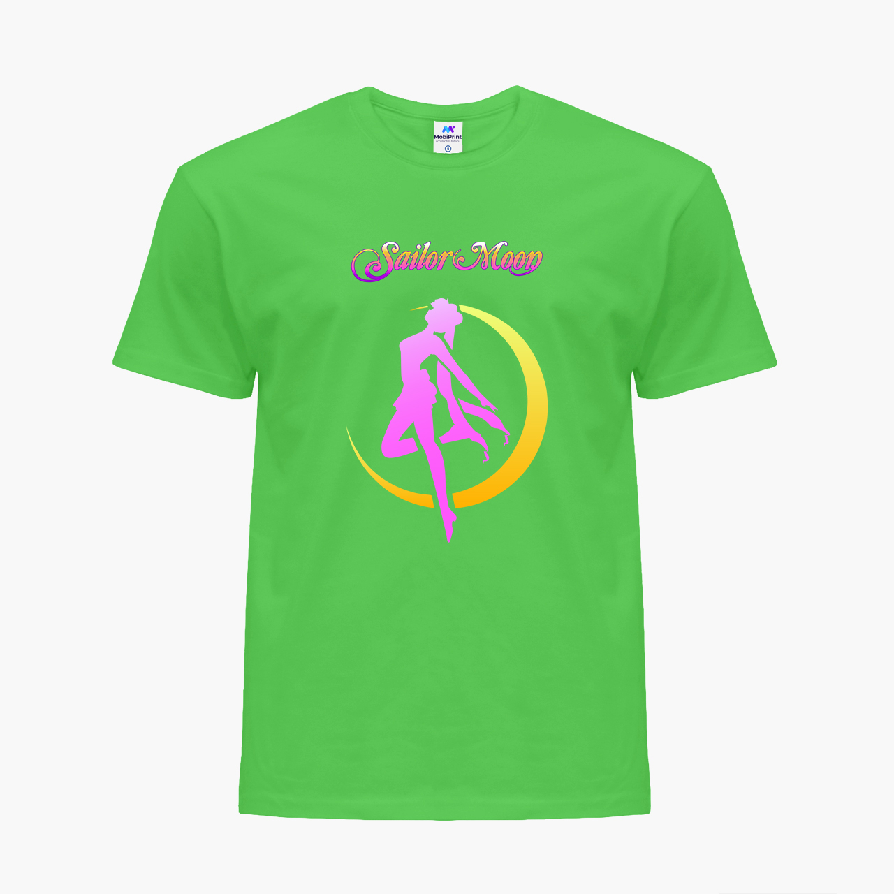 

Детская футболка для девочек Сейлор Мун (Sailor Moon) (25186-2658-38) 104-110 см Хлопок Зеленый