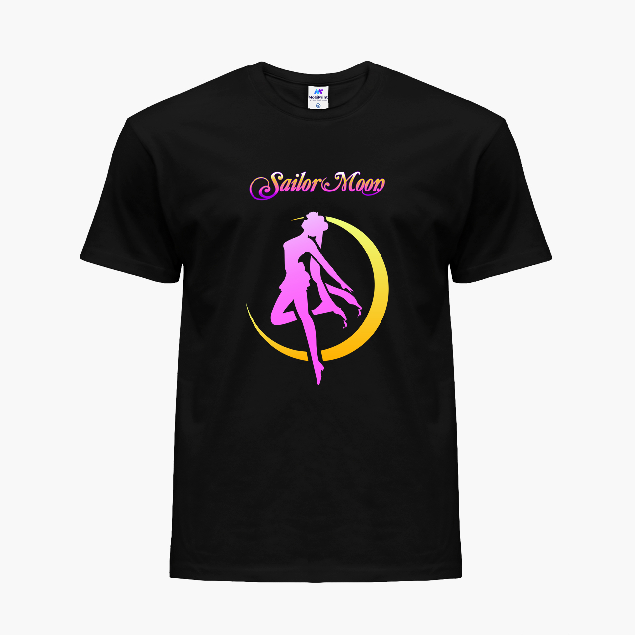 

Детская футболка для девочек Сейлор Мун (Sailor Moon) (25186-2658-12) 158-164 см Хлопок Черный