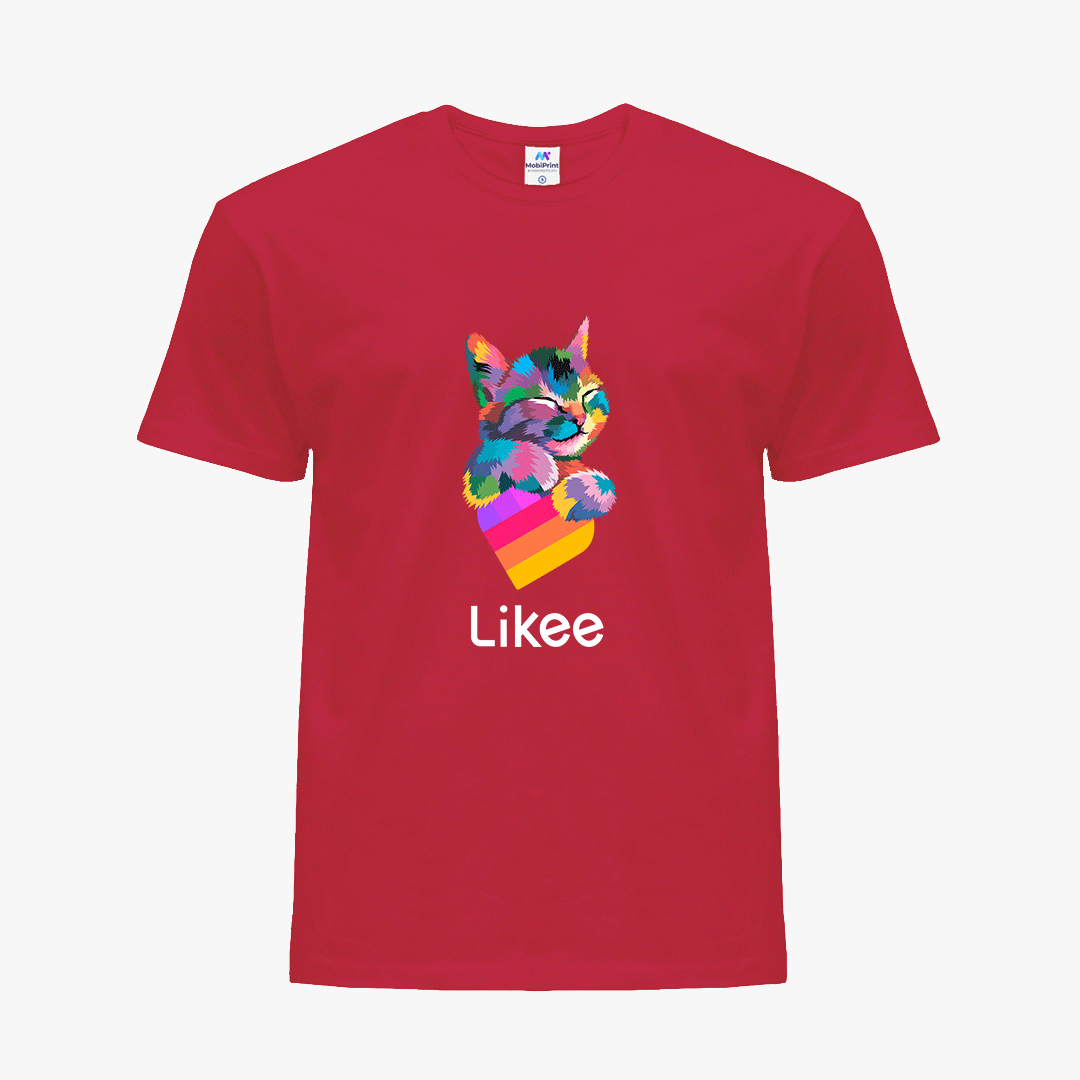 

Детская футболка для девочек Лайк (Likee) (25186-1040-5) 146-152 см Хлопок Красный