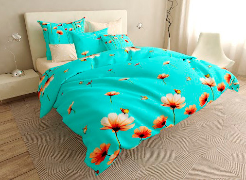 

Двуспальный комплект постельного белья на резинке 180*220 сатин Sleep Well