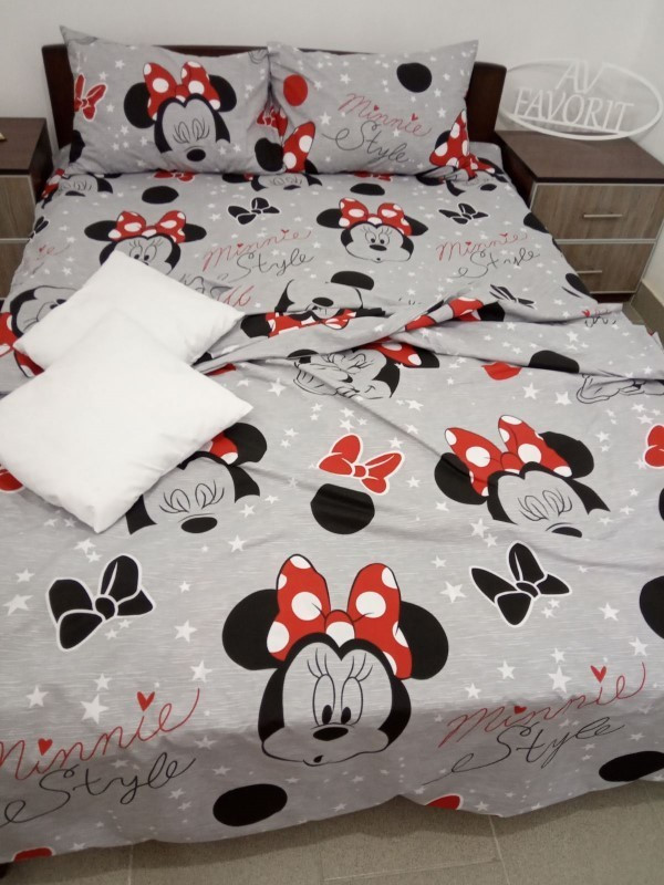 

Двуспальный комплект постельного белья евро 200*220 ранфорс Sleep Well