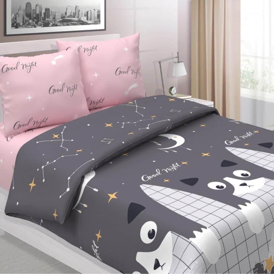 

Постельное белье семейное ранфорс Sleep Well