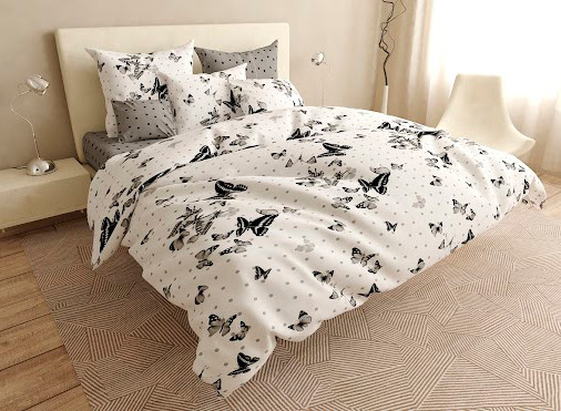 

Двуспальный комплект постельного белья на резинке 180*220 сатин Sleep Well