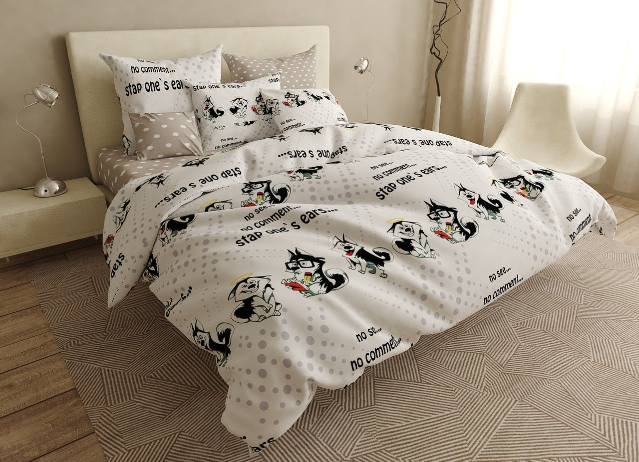 

Двуспальный комплект постельного белья 180*220 сатин Sleep Well