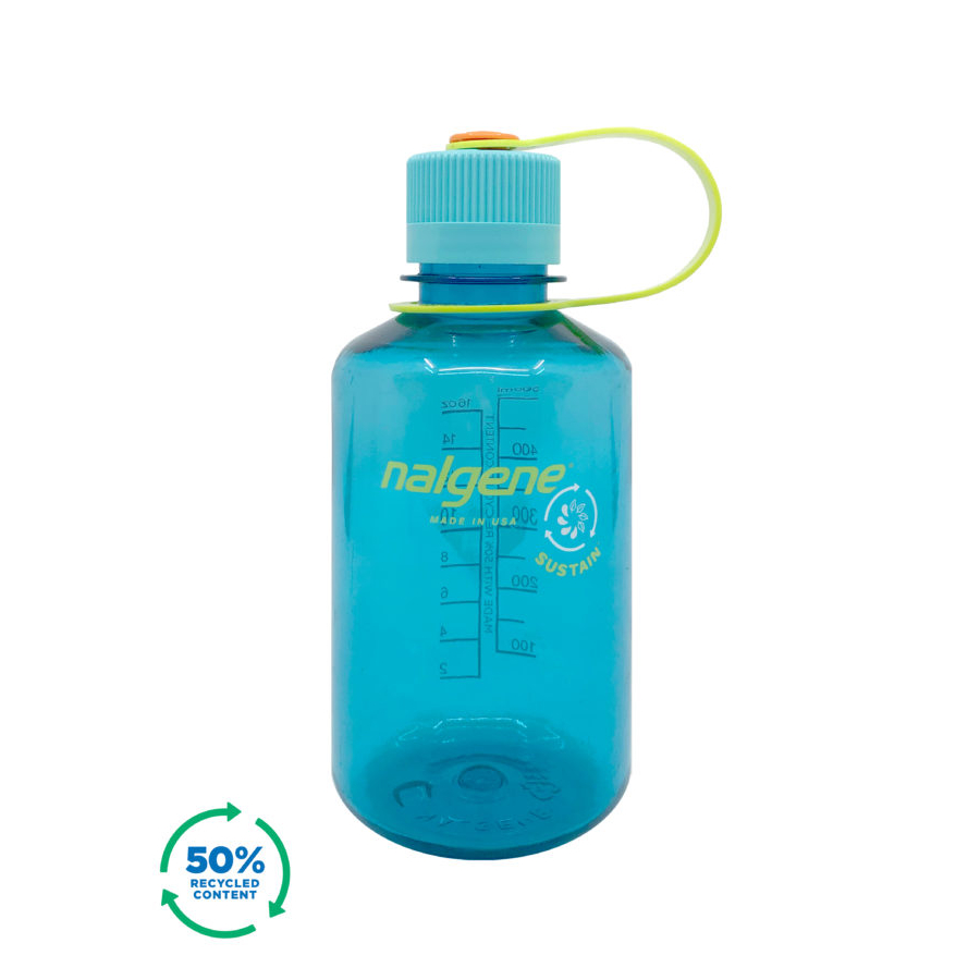 

Бутылка для воды Nalgene Narrow Mouth Sustain Water Bottle 0.47L Cerulean 470 мл (NLG 2020-1116)