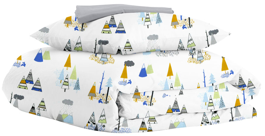 

Комплект постельного белья Cosas Wigwam Forest Grey 110х140