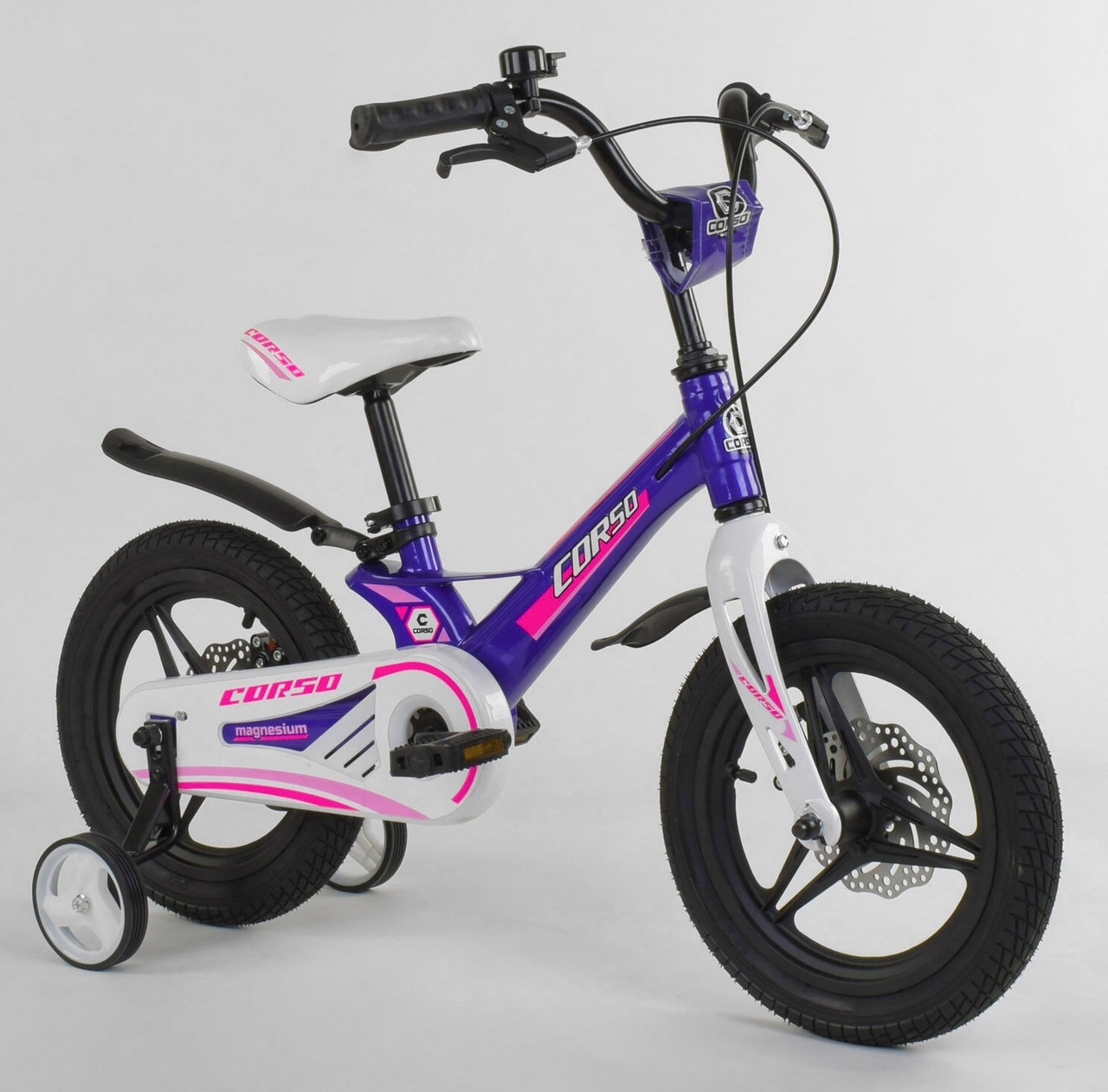

Велосипед двухколёсный CORSO 14" фиолетовый MG-77218