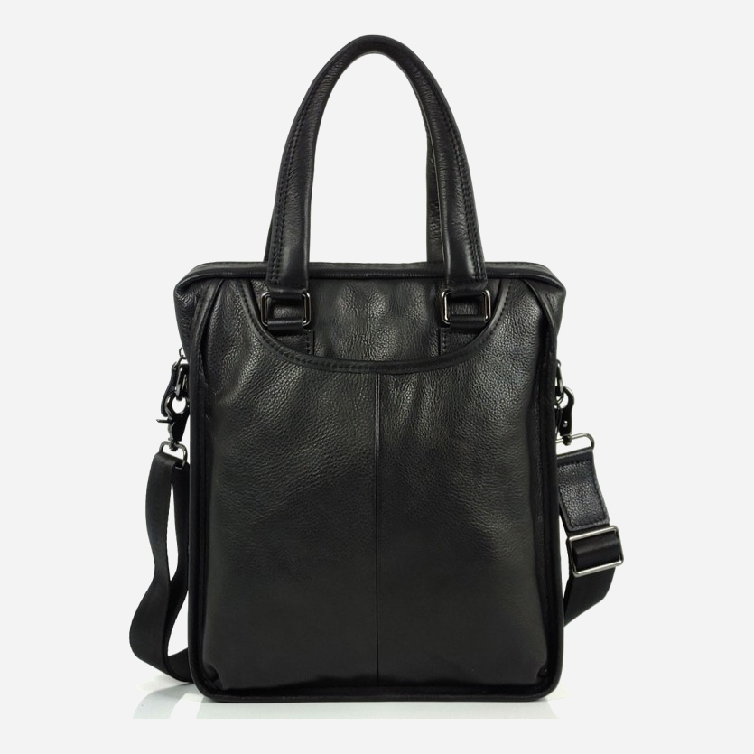 

Мужская сумка кожаная Tiding Bag S-M-8846A Черная