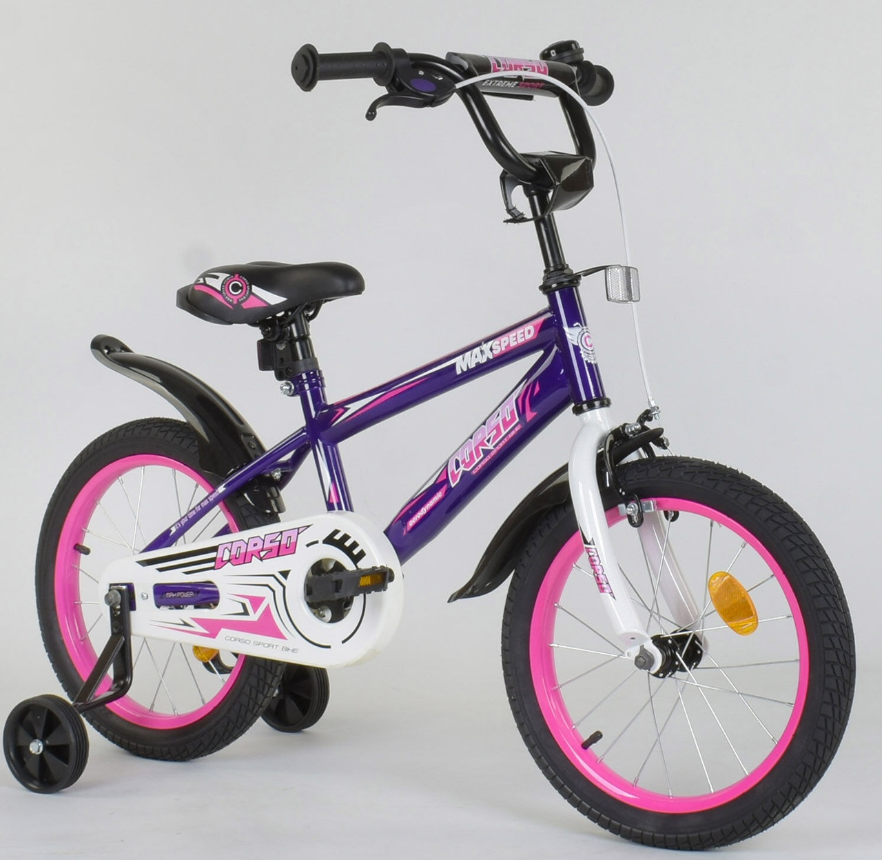 

Велосипед детский CORSO 16" фиолетовый EX-16 N 4282