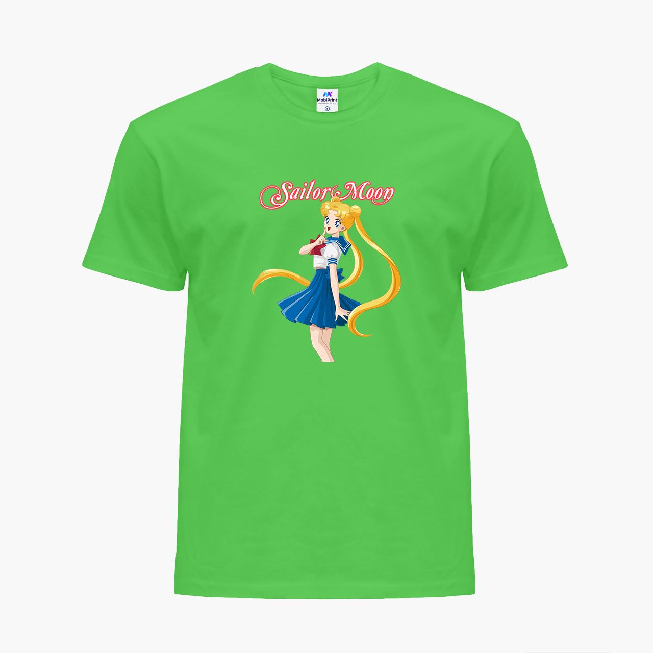 

Детская футболка для девочек Сейлор Мун (Sailor Moon) (25186-2928-41) 146-152 см Хлопок Зеленый
