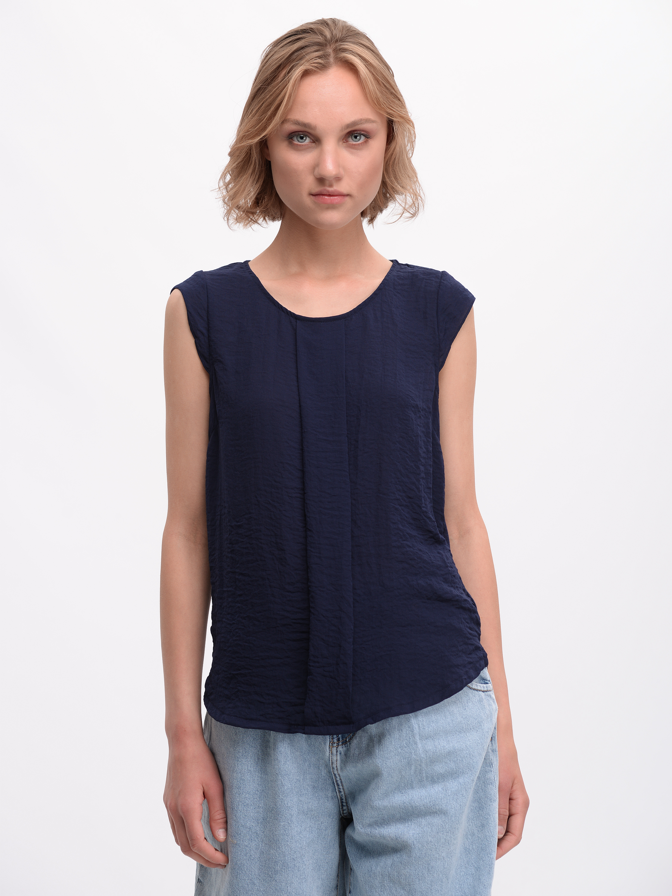 

Блузка H&M 3hm06110273  Темно-синяя, Блузка H&M 3hm06110273 XS Темно-синяя