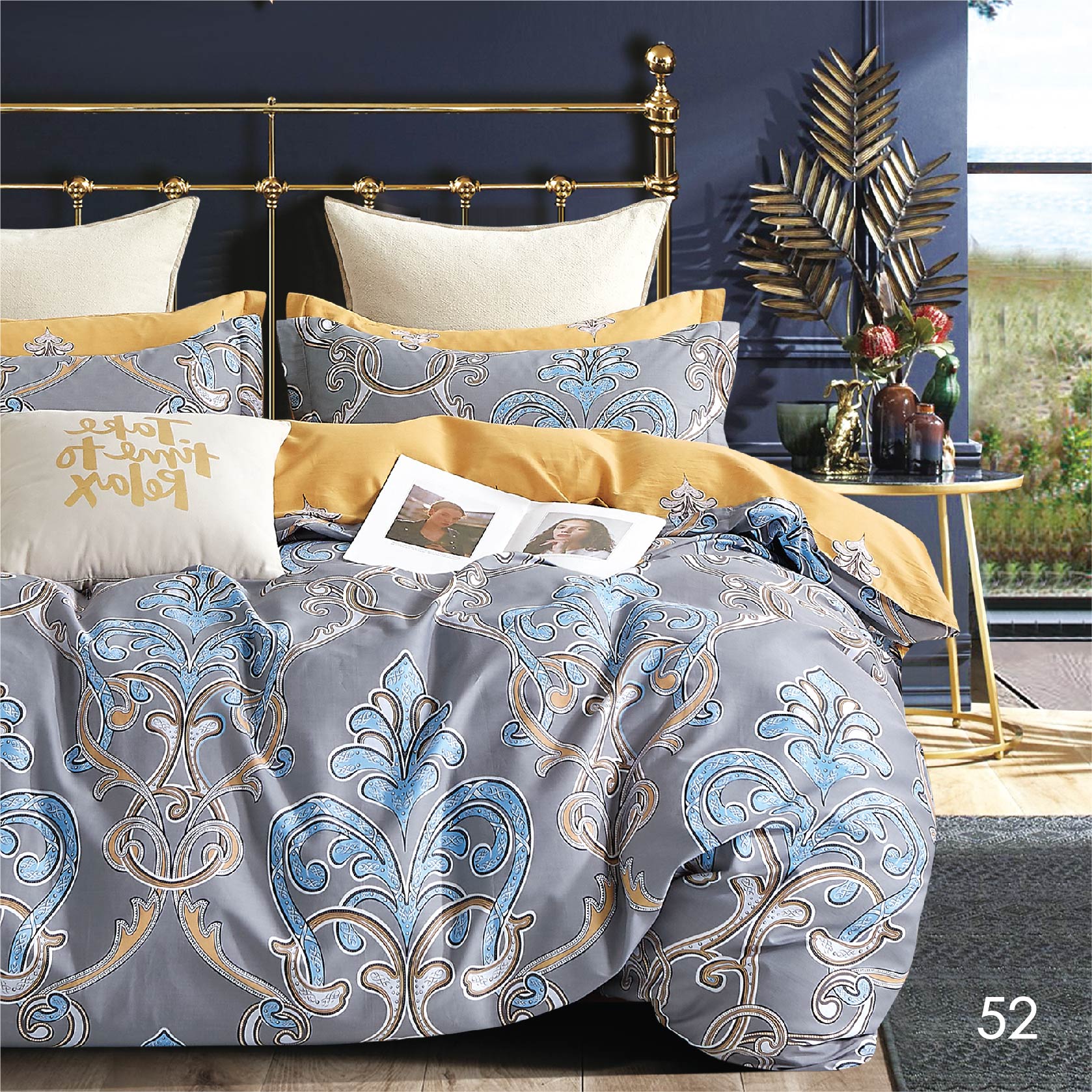 

Комплект постельного белья Isleep полуторный Сатин Twill 52