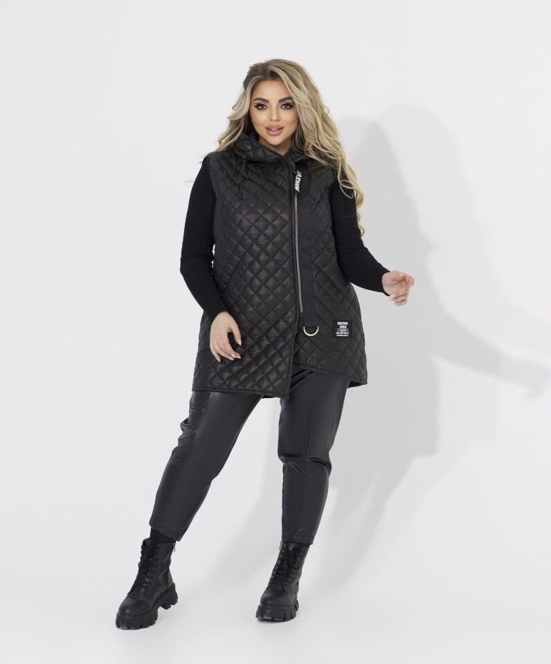 

Женский Жилет удлинённый Fashion АЕ-1713 Черный р.- 015382, Женский Жилет удлинённый Fashion АЕ-1713 Черный р.52-54 015382