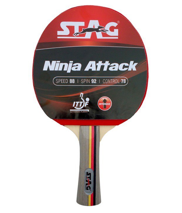 

Ракетка для настольного тенниса Stag Ninja Attack красный (333)