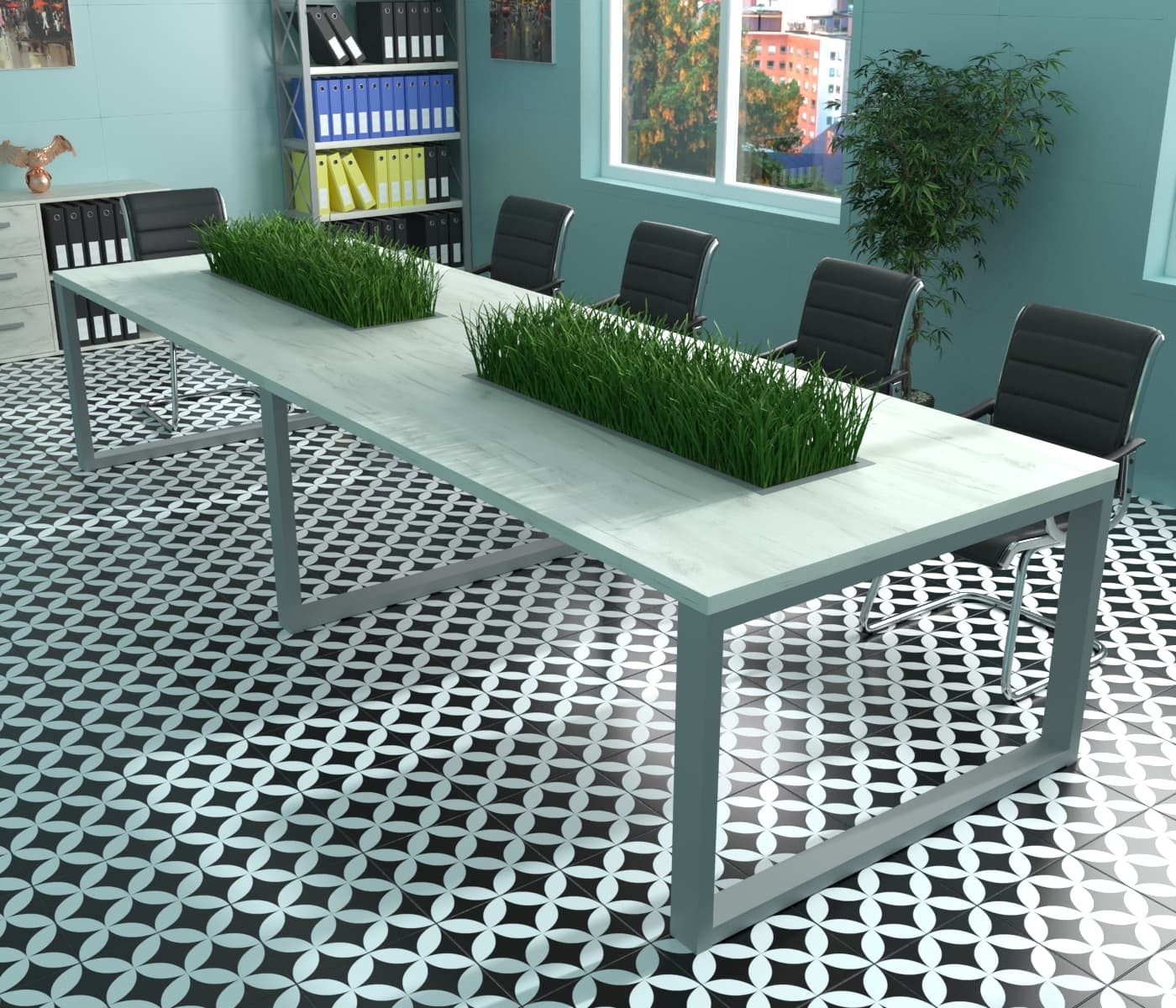 

Стол для переговоров Mister Loft Дрезден Green Line 100280