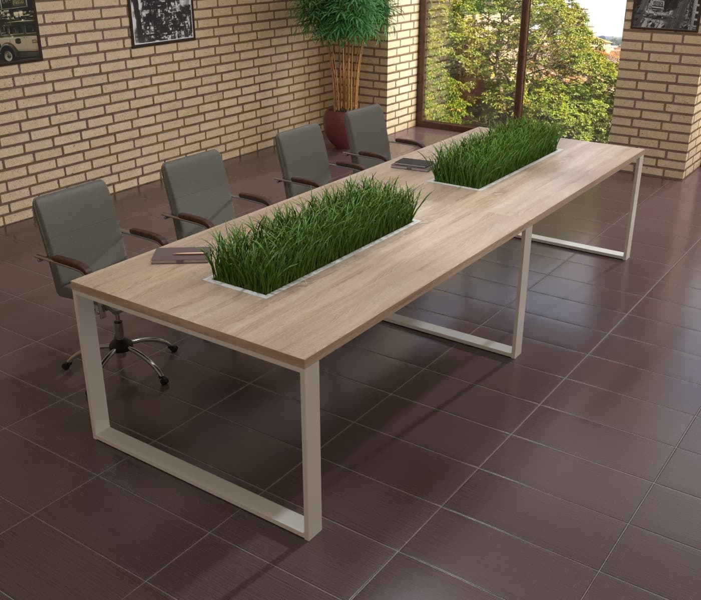 

Стол для переговоров Mister Loft Аскольд Green Line 140420