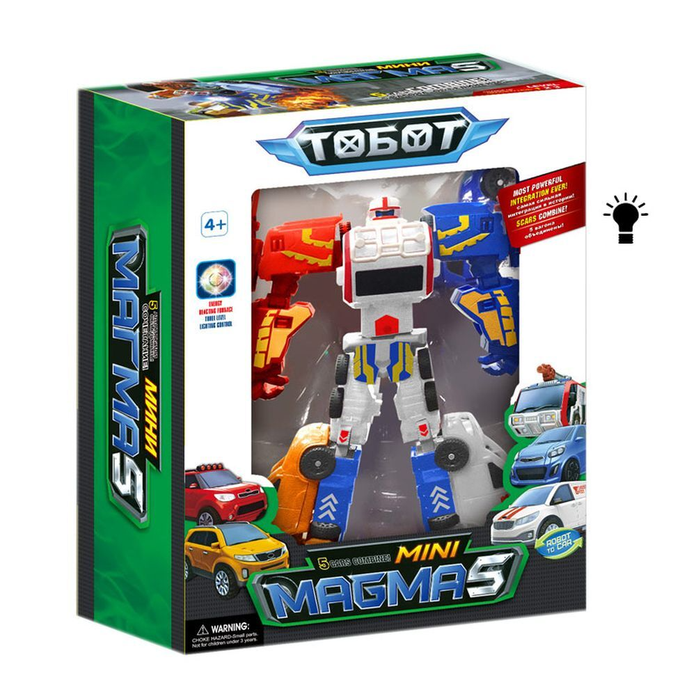 

Трансформер Тобот Магма 5 в 1 Tobot Magma 25 см