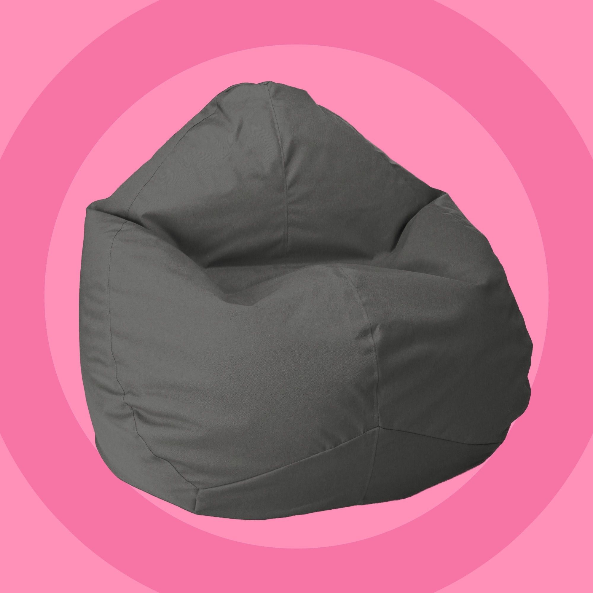 

Кресло мешок Груша Овал Softly Широкий L 130x110 Серый Оксфорд 600 D PU
