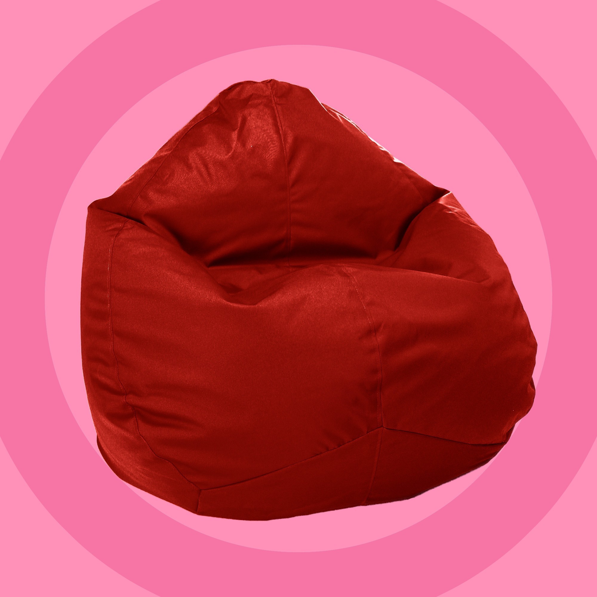 

Кресло мешок Груша Овал Softly Широкий XL 150x120 Красный Оксфорд 600 D PU