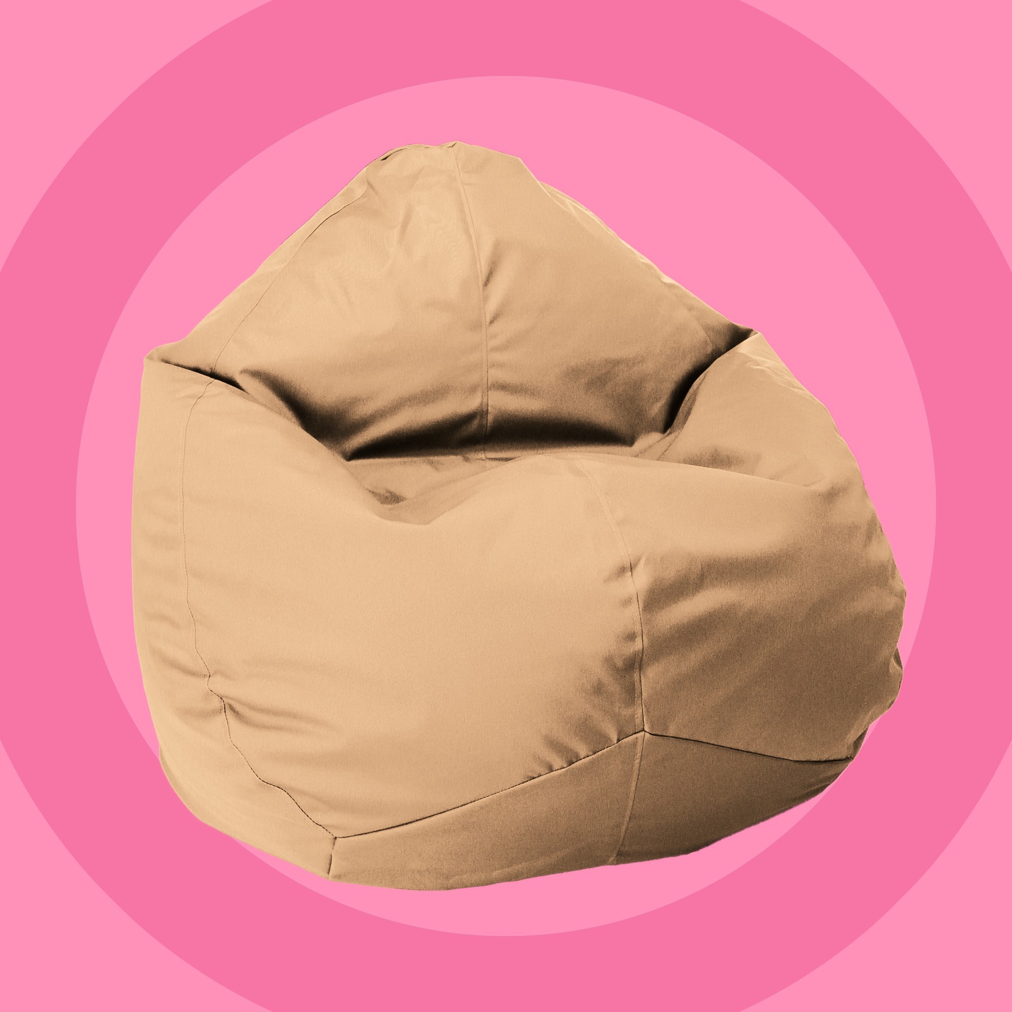 

Кресло мешок Груша Овал Softly Широкий XL 150x120 Бежевый Оксфорд 600 D PU