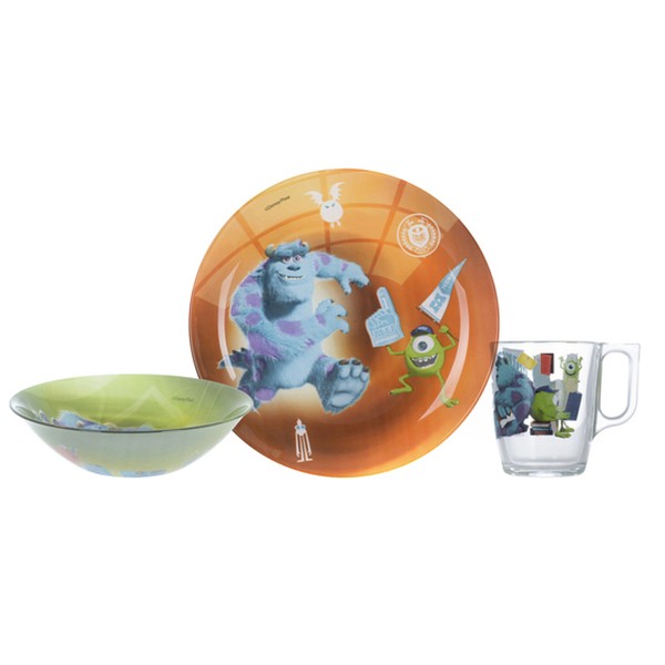 

Столовый сервиз Luminarc Disney Monsters 3 пр P9261