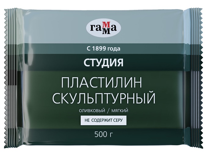 

Скульптурный пластилин Гамма Студия мягкий Оливковый 500 г (2.80.Е050.004)