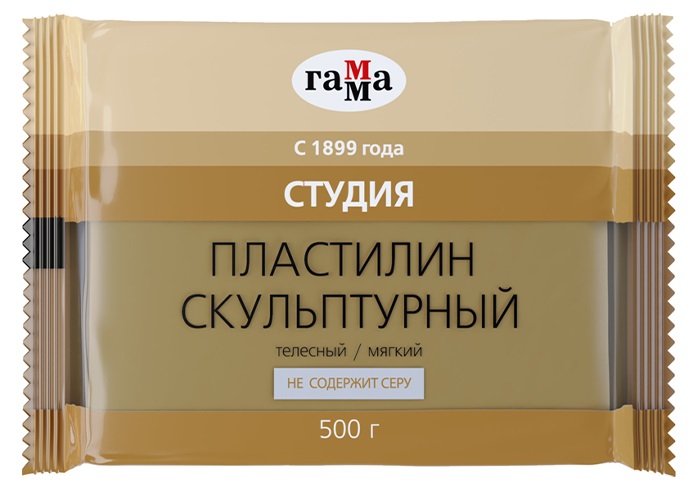 

Скульптурный пластилин Гамма Студия мягкий Телесный 500 г (2.80.Е050.002)