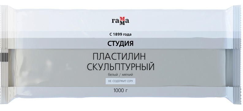 

Пластилин Гамма скульптурный мягкий 1 кг Белый (2.80.e100.004.1)