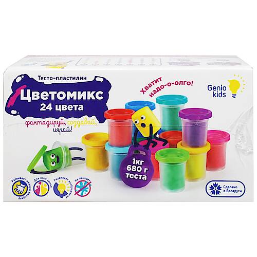 

Набор для детского творчества "Тесто-Пластилин" Genio Kids (TA1097)