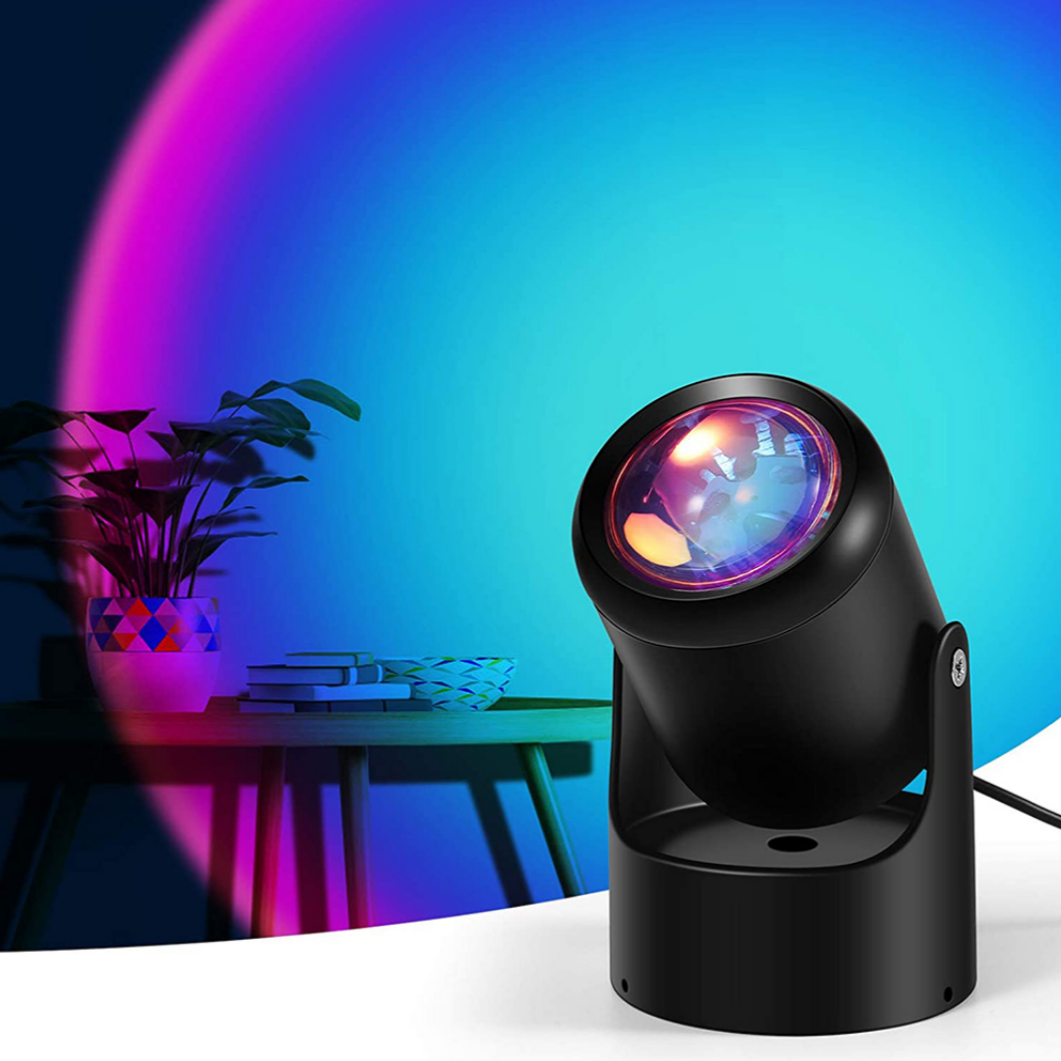 

Проекционный светильник Sunset Lamp mini Радужный Закат (818-1)
