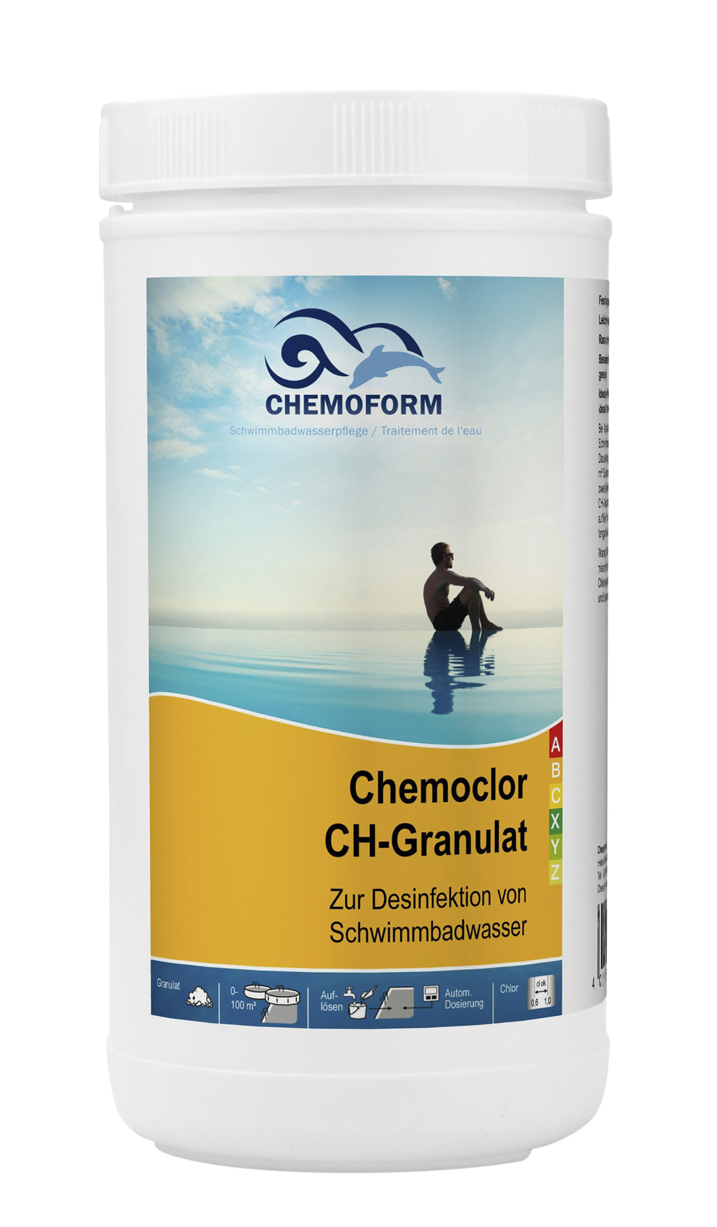 

Препарат в гранулах для дезинфекции питьевой и воды в бассейнах 1кг Chemoform