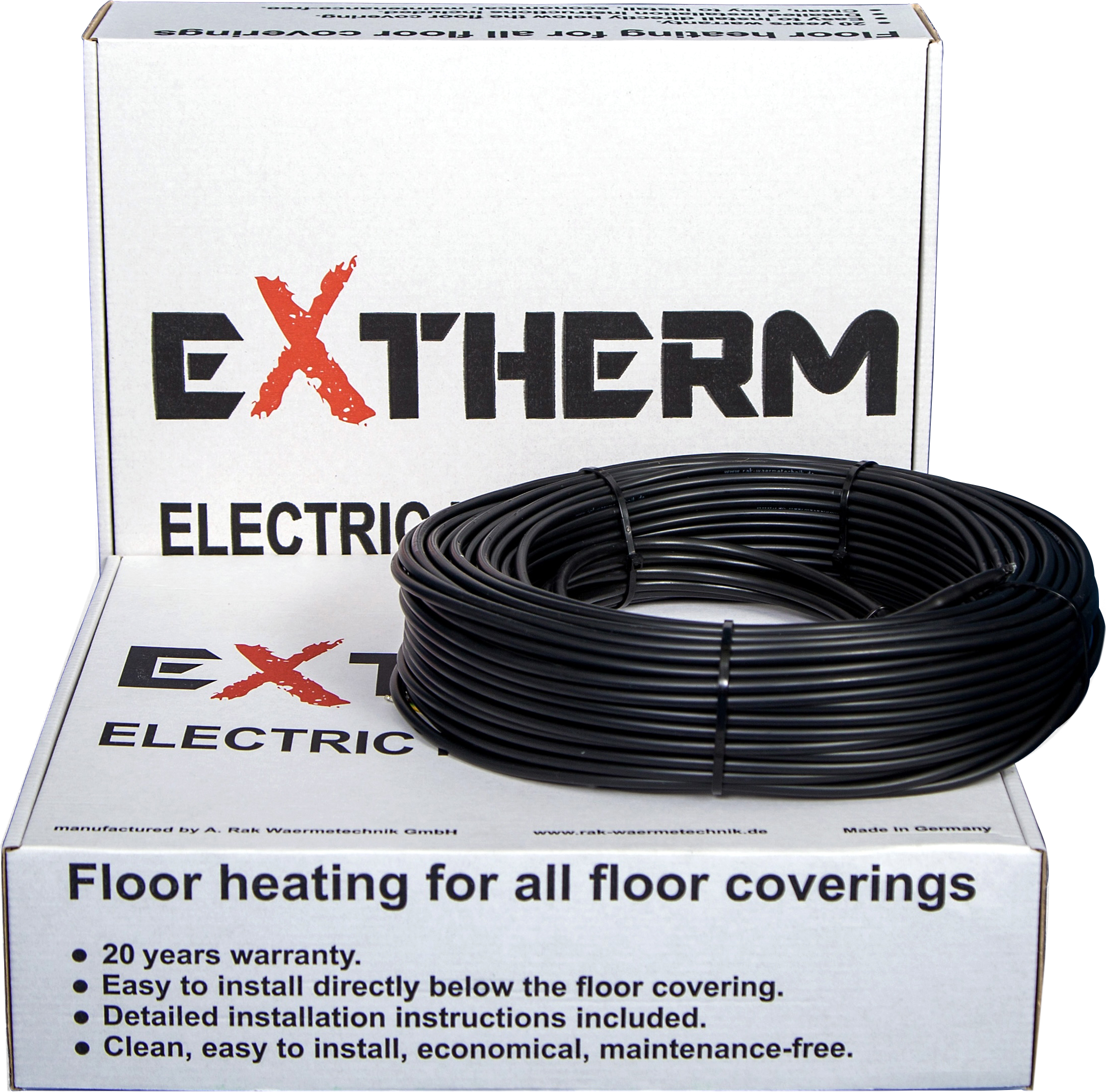 

Кабель нагревательный двужильный Extherm 200 Вт 10 м (ETС ECO 20-200)