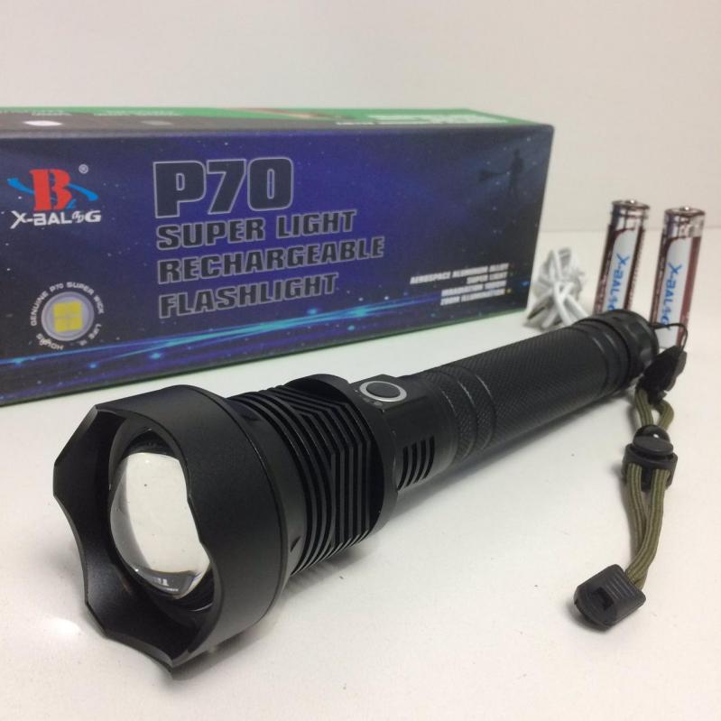 

Фонарь аккумуляторный ручной BL X92 P70/ 7668 2*18650