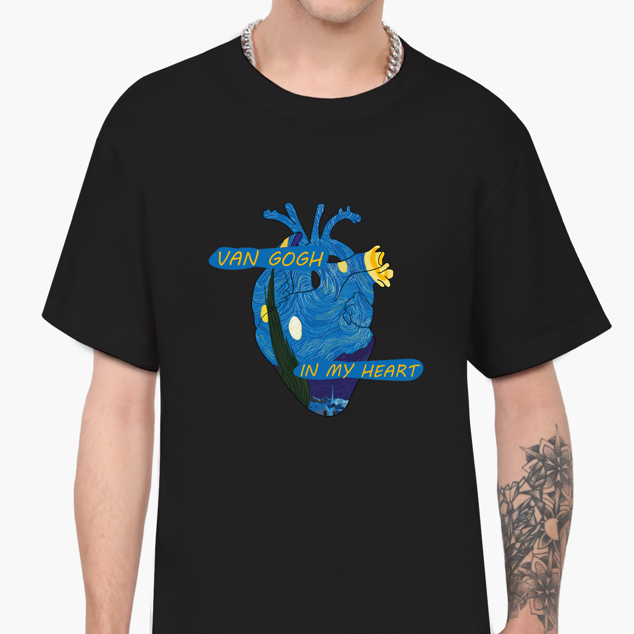 

Футболка мужская Винсент Ван Гог Сердце (Vincent van Gogh Heart) (9223-2950-4)  Черная, Футболка мужская Винсент Ван Гог Сердце (Vincent van Gogh Heart) (9223-2950-4) XL Черная