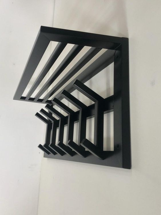 

Вешалка Shelf Industrial в прихожую в стиле Лофт металлическая 100 см