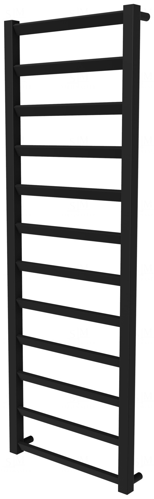 

Черная сушилка для полотенец Slide 12 RAL9005 лесенка 1250x430, black