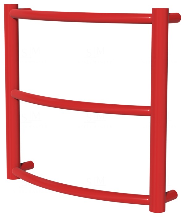 

Красный полотенцесушитель Classic 3 RAL3020 лесенка 400x432, red