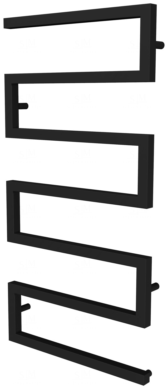 

Полотенцесушитель Ultra 6 черная RAL9005 змейка 1030x500, black