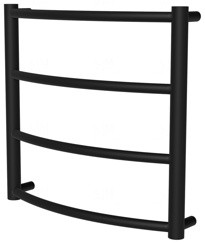 

Черная полотенцесушилка Classic 4 RAL9005 лесенка 450x482, black