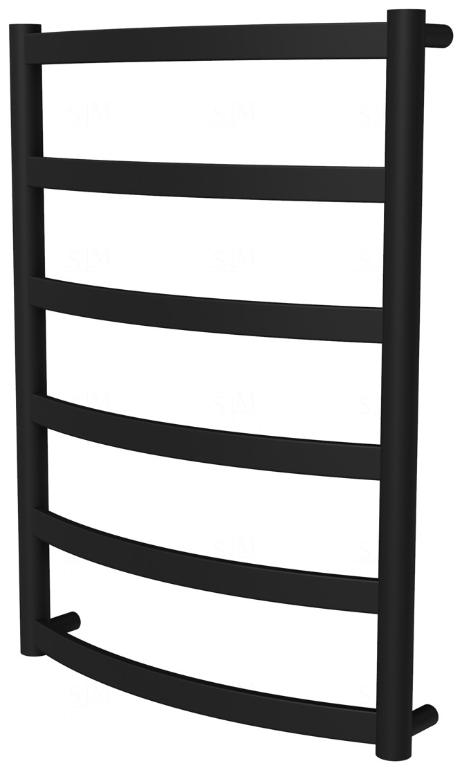 

Черный полотенцесушитель Maxima 6 RAL9005 лесенка 650x482, black