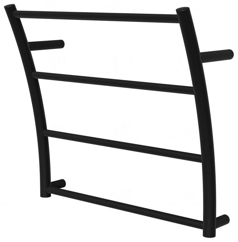 

Черная сушилка для полотенец Wave 4 RAL9005 лесенка 440x475, black