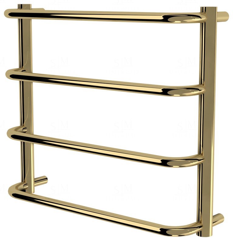 

Золотой полотенцесушитель Modern 4 лесенка 450x532, gold