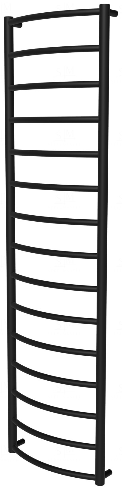 

Сушка для полотенец Classic 15 черная RAL9005 лесенка 1550x432, black