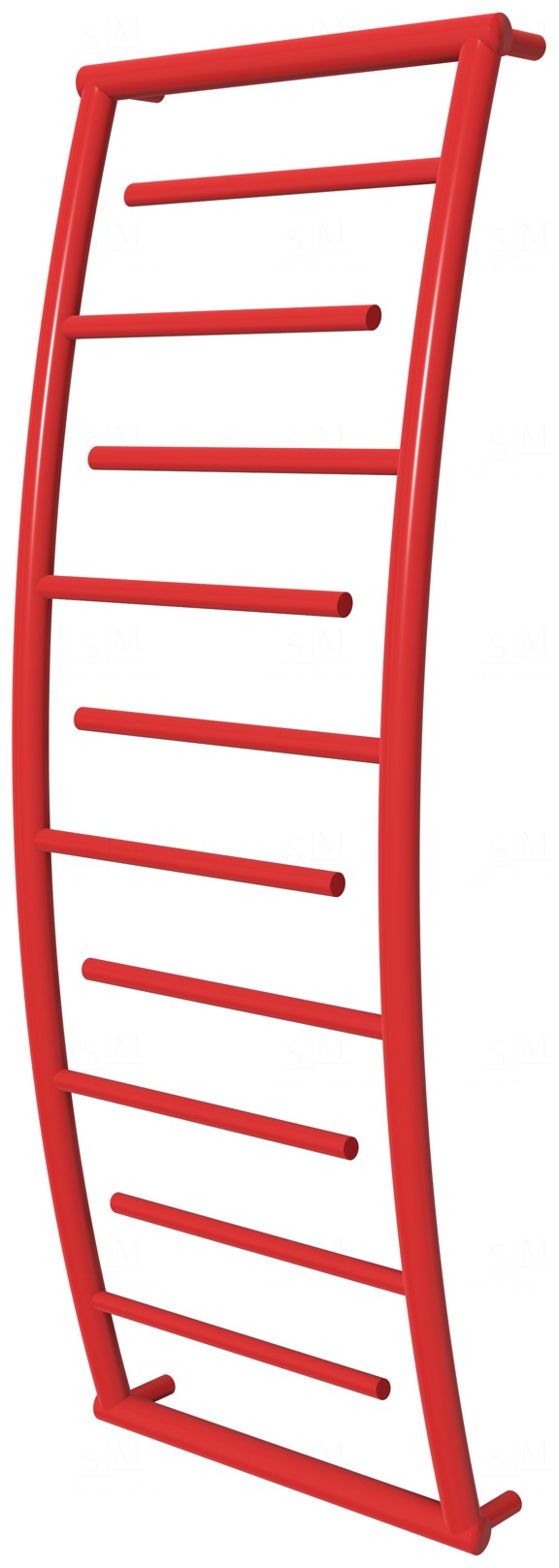 

Полотенцесушитель Atlantica 10 красная RAL3020 лесенка 1150x432, red