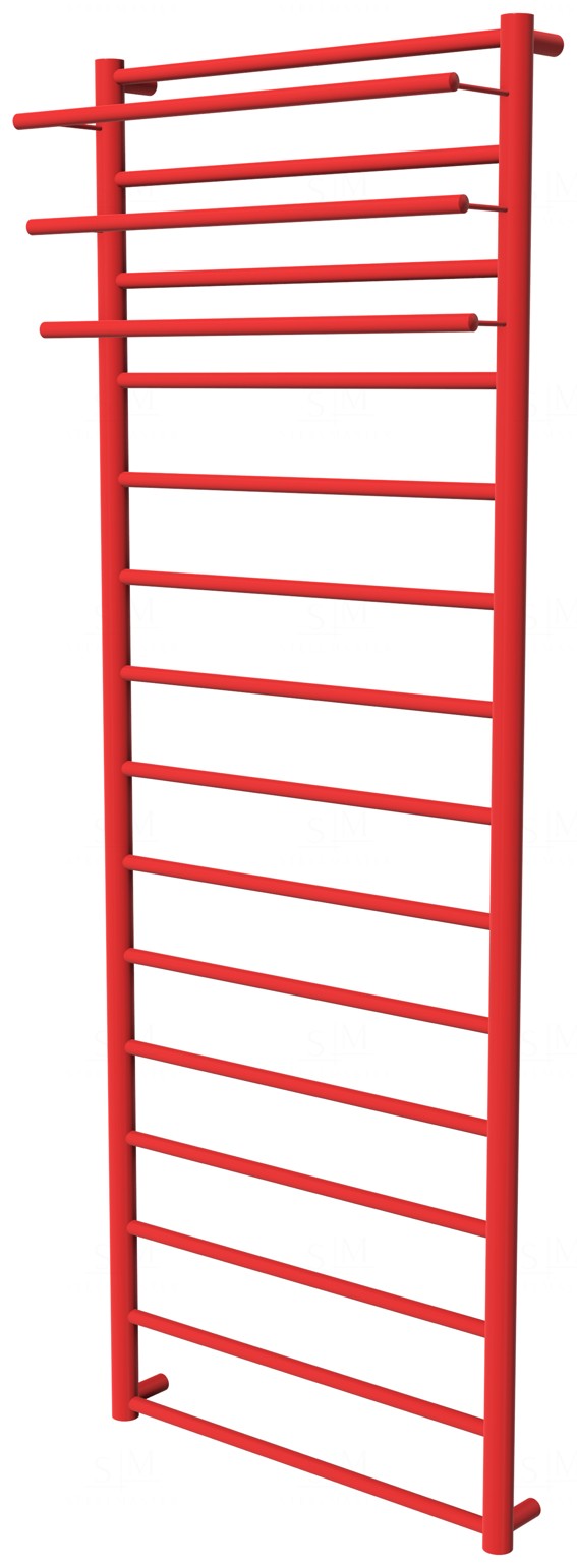 

Красный полотенцесушитель Elegant 15 RAL3020 лесенка 1550x532, red